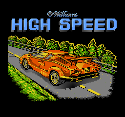 High Speed title screen for NES